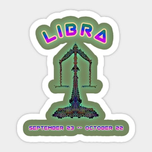 Libra 1b Sage Sticker